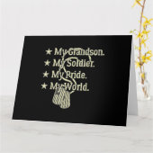 Mijn opa, mijn soldaat Hero Proud militaire opa Kaart (Gele Bloem)