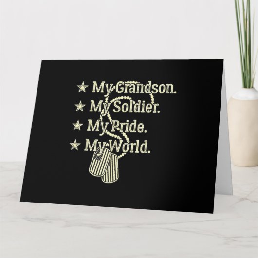 Mijn opa, mijn soldaat Hero Proud militaire opa Kaart (Voorkant)