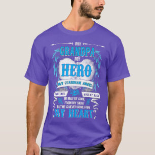 Mijn opa My Hero My Guardian Angel Hij kijkt naar  T-shirt