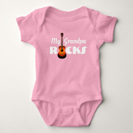 "Mijn opa Rocks!" & akoestische gitaar  Romper