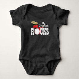 "Mijn opa Rocks" met Drum Set Baby Bodysuit! Romper