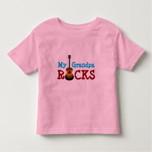 "Mijn opa Rocks!" met gitaar Kinder Shirts