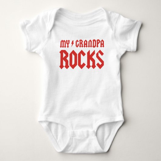 Mijn opa Rocks Romper (Voorkant)