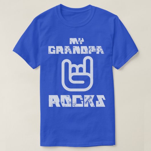 Mijn opa Rocks T-shirt (Design voorkant)