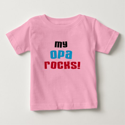 Mijn Opa Rocks T-shirts en geschenken (Voorkant)