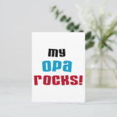 Mijn Opa Rocks T-shirts en geschenken Briefkaart (Staand voorkant)