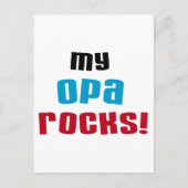Mijn Opa Rocks T-shirts en geschenken Briefkaart (Voorkant)