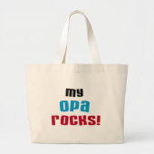 Mijn Opa Rocks T-shirts en geschenken Grote Tote Bag (Voorkant)
