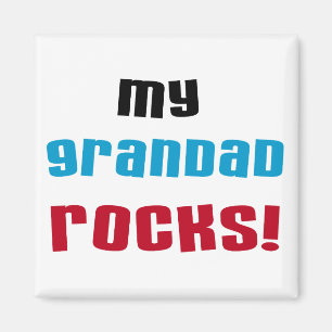 Mijn opa Rocks T-shirts en geschenken Magneet