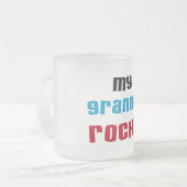 Mijn opa Rocks T-shirts en geschenken Matglas Koffiemok (Voorkant links)