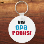Mijn Opa Rocks T-shirts en geschenken Sleutelhanger (Voorkant)