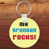 Mijn opa Rocks T-shirts en geschenken Sleutelhanger (Voorkant)
