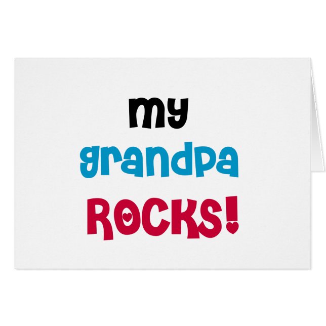 Mijn opa Rocks Tshirts en geschenken (Voorkant Horizontaal)