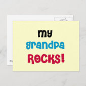 Mijn opa Rocks Tshirts en geschenken Briefkaart (Voorkant / Achterkant)