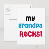 Mijn opa Rocks Tshirts en geschenken Briefkaart (Voorkant / Achterkant)