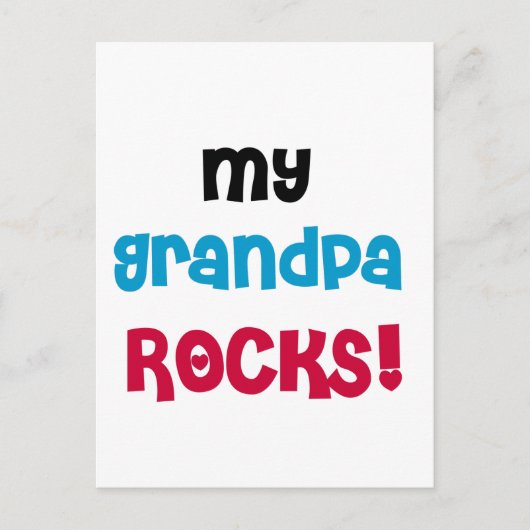 Mijn opa Rocks Tshirts en geschenken Briefkaart (Voorkant)