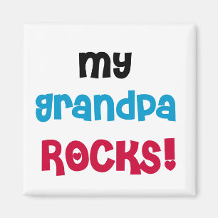 Mijn opa Rocks Tshirts en geschenken Magneet