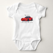 Mijn opa speelt graag met Corvettes C6 Red Romper