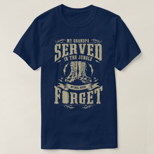 Mijn opa zat in het Oerwoud Vietnam veteraan T-shirt (Design voorkant)