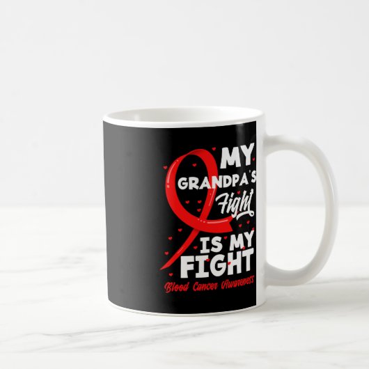 Mijn opa's gevecht is mijn strijd tegen bloedkanke koffiemok (Rechts)