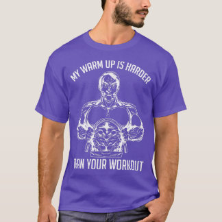Mijn opgewonden is je werkuitvloeisel Gym Motivati T-shirt