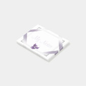 Mijn opmerkingen na het Paarse Kat Post-it® Notes (Schuin)