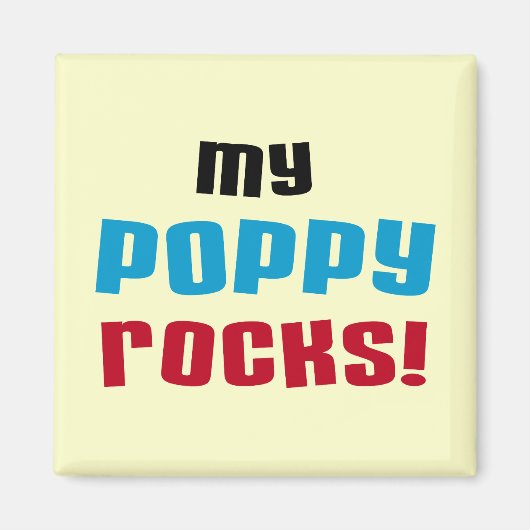 Mijn oppy Rocks T-shirts en cadeautjes Magneet (Voorkant)