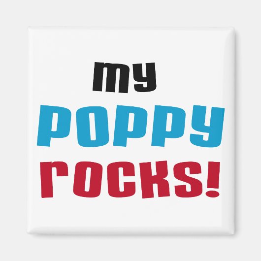 Mijn oppy Rocks T-shirts en cadeautjes Magneet (Voorkant)