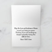 Mijn oprechte deelneming kaart (Binnen)