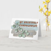 Mijn oprechte deelneming kaart (Gele Bloem)