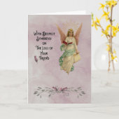 Mijn oprechte medeleven met het verlies van uw vri kaart (Gele Bloem)