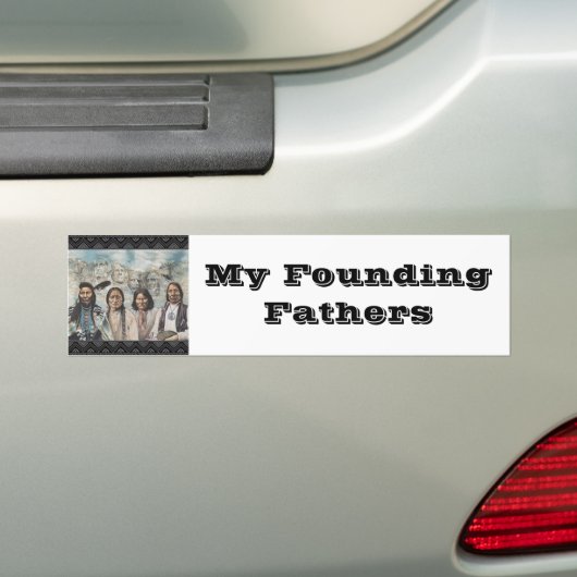 Mijn oprichtende vaders bumpersticker (Op auto)