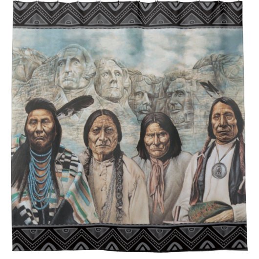 Mijn oprichtende vaders douchegordijn (Voorkant)