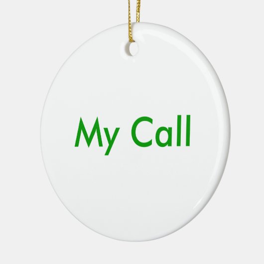 Mijn oproep keramisch ornament (Links)