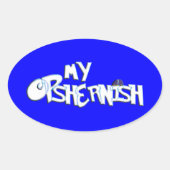 Mijn Opshernish Ovale Sticker (Voorkant)