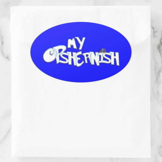 Mijn Opshernish Ovale Sticker (Tas)