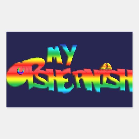 Mijn Opshernish Rechthoekige Sticker (Voorkant)