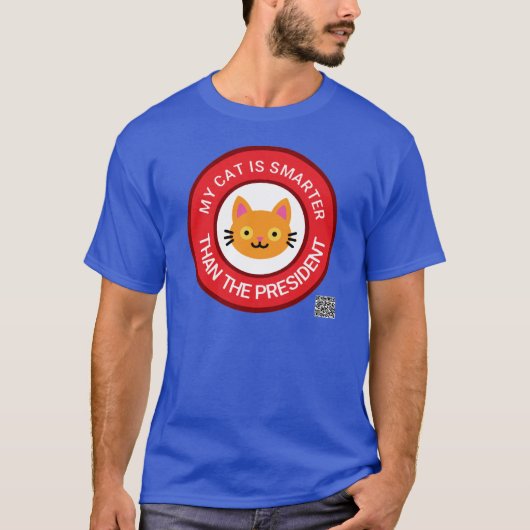 Mijn Oranje kat is slimmer dan het President T-shirt (Voorkant)