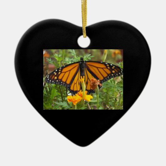 Mijn ornament van mijn monarch Butterfly-hart (Voorkant)