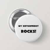 MIJN Orthopedist ROCKS! Ronde Button 5,7 Cm (Voorkant /achterkant)