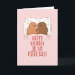 Mijn Otter Half Cute Couple Pun Funny Birthday Kaart<br><div class="desc">Grappig en schattig verjaardagskaart voor degenen die van puns en humor houden. Ideaal om je vrienden en familie geluk te wensen met hun verjaardag. Bezoek onze winkel voor meer collectie met verjaardagskaarten. Je zult iets coole,  humoristische en soms sarcastische verjaardagskaarten vinden voor je speciale iemand.</div>