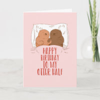 Mijn Otter Half Cute Couple Pun Funny Birthday