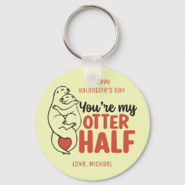 Mijn Otter Half Funny Pun Cute Valentijnsdag Sleutelhanger