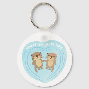 Mijn Otter Helft Punt Liefde Humor Magneet Sleutelhanger