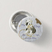 Mijn oude Engelse Sheepdog Ate mijn Lesson Plan Ronde Button 3,2 Cm (Voorkant /achterkant)