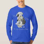Mijn oude Engelse Sheepdog Ate mijn Lesson Plan T-shirt (Voorkant)