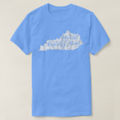 Mijn oude Kentucky Home Bluegrass State Disted T-shirt (Design voorkant)