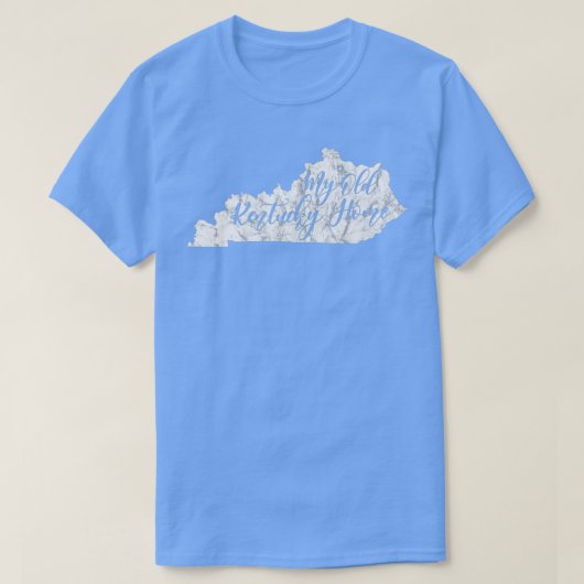 Mijn oude Kentucky Home Bluegrass State Disted T-shirt (Design voorkant)