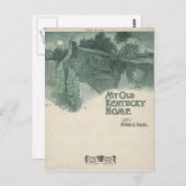 Mijn Oude Kentucky Home Briefkaart (Voorkant / Achterkant)