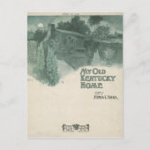 Mijn Oude Kentucky Home Briefkaart (Voorkant)